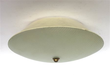 Stilnovo oder Fontana Arte - Milano Plafoniera, Anni ‘50;in metallo e vetro...