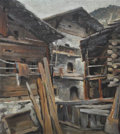 Peter Paul Morandell (Bozen/Bolzano 1901 – Innsbruck 1976) Vecchie case a...