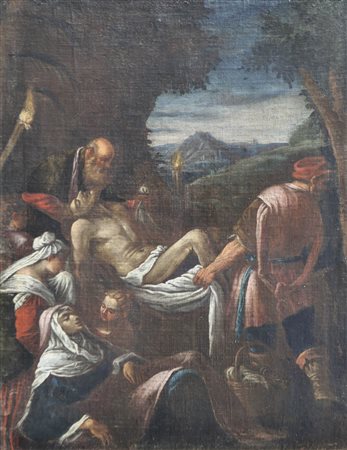 Jacopo Bassano Umkreis/cerchia Deposizione; Olio su tela, 68 x 50,5 cm,...