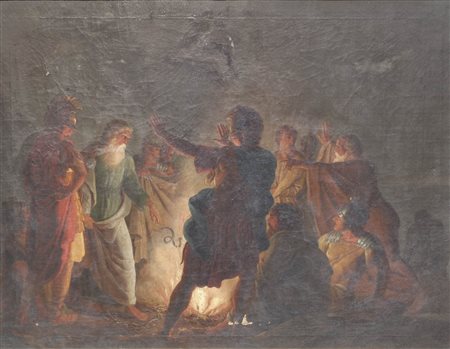 Josef Arnold zugeschrieben San Paolo Apostolo su Malta, 1820 ca.;Olio su...