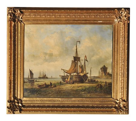 Nicolaas Martinus Wijdoogen (Koog aan de Zaan 1824 - Copenhagen 1898) Navi...