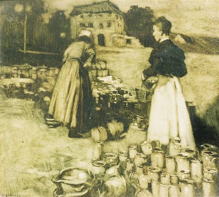 Walter Geffcken (Hamburg/Amburgo 1872 – Kreuth 1950) Provenienz: Klausen,...