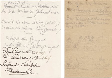 Fritz von Herzmanovsky-Orlando Wien/Vienna 1877 – Meran/Meran 1954) Foglio...