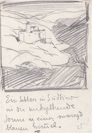 Artur Nikodem (Trient/Trento 1870 – Innsbruck 1940) Un castello in Alto Adige...