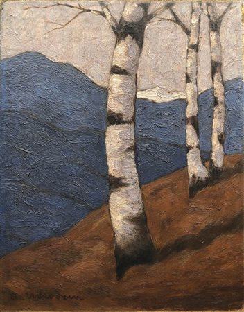 Artur Nikodem (Trient/Trento 1870 – Innsbruck 1940) Betulle, 1931; Olio su...