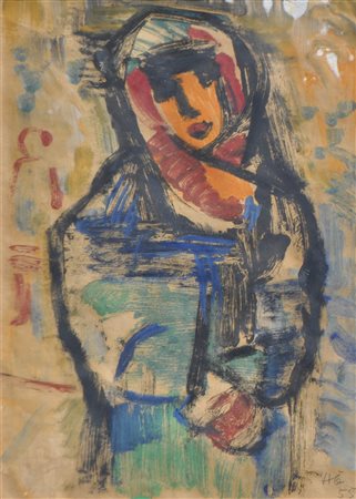 Hilde Goldschmidt (Leipzig/Lipsia 1897 – Kitzbühel 1980) Giovane donna,...