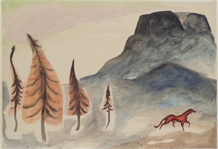 Willy Valier (Bozen/Bolzano 1920 – Senigallia 1968) Paesaggio con...