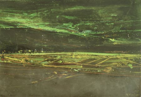 Karl Plattner (Mals/Malles 1919 – Mailand/Milano 1986) Paesaggio Venostano di...