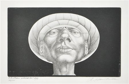 Rudolf Hausner (Wien/Vienna 1914 – Mödling 1995) Adamo ben protetto,...
