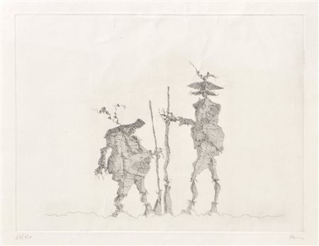 Paul Flora (Glurns/Glorenza 1922 – Innsbruck 2003) Due Tirolesi radicati;...