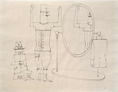 Paul Flora (Glurns/Glorenza 1922 – Innsbruck 2003) Ufficiale dal sarto, 1950...