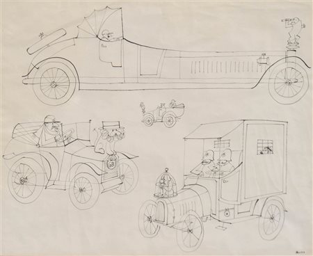 Paul Flora (Glurns/Glorenza 1922 – Innsbruck 2003) Signiert;China, 35 x 43 cm...