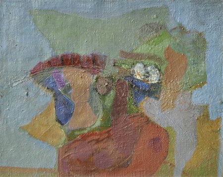 Gerald Kurdoglu Nitsche (* Wien/Vienna 1941) Senza titolo, 1965 ca.;Olio su...