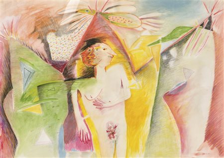 Maria Tomaselli Cirne Lima (* Innsbruck 1941) Senza titolo, 1985; Pastelli,...