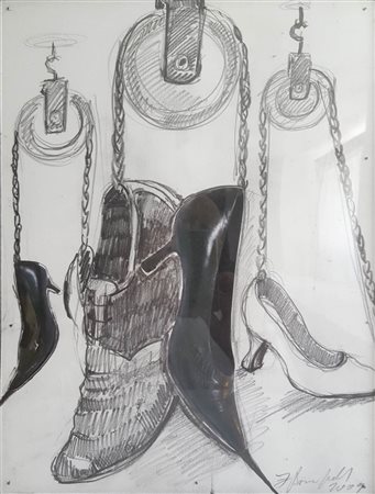 Julia Bornefeld (* Kiel 1963) Senza titolo, 2009;Progetto relativo ad una...