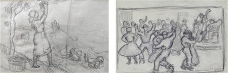 Max Sparer (Söll, Tramin/Termeno 1886 – Bozen/Bolzano 1968) Vendemmia a...