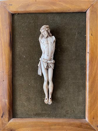 Dieppe Schule/ Scuola di Dieppe, Scultura in avorio raffigurante Cristo, Metà...