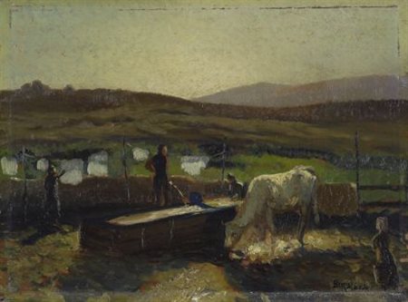 Beppe Ciardi (Venezia, 1875 - Quinto di Treviso, 1932) Vita di campagna,...