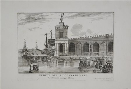 Luca Carlevarijs (1663 - 1730) VEDUTA DELLA DOGANA DI MARE. DA LE FABRICHE E...