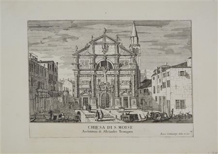Luca Carlevarijs (1663 - 1730) CHIESA DI SAN MOISE. DA LE FABRICHE E VEDUTE...
