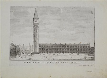Luca Carlevarijs (1663 - 1730) ALTRA VEDUTA DELLA PIAZZA DI SAN MARCO. DA LE...