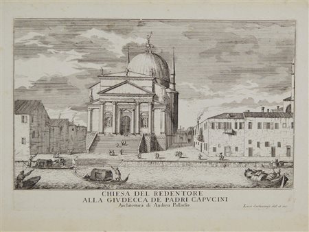 Luca Carlevarijs (1663 - 1730) CHIESA DEL REDENTORE ALLA GIUDECCA DEI PADRI...