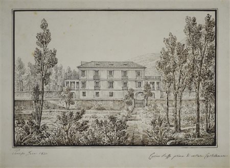 Antonio Senape (1788 - 1850) CASINO RUFFO PRIMA DI ENTRARE A CASTELLAMARE...