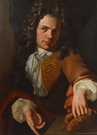 Attribuito a Johannes Van Nichelen (1655 - 1721) RITRATTO DI SCULTORE olio su...