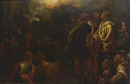 Scuola dell'Italia Settentrionale del XVI secolo CROCIFISSIONE DI SAN PIETRO...