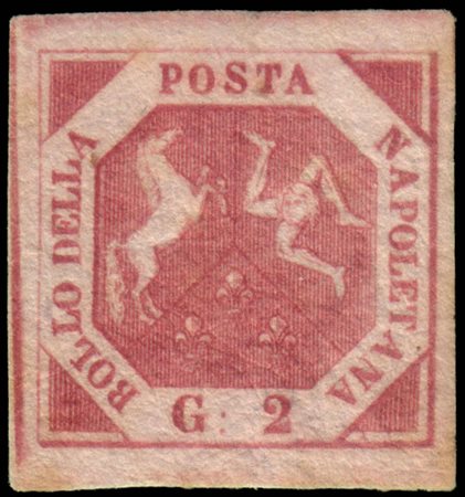 NAPOLI 1858
2gr. carminio cupo, III tavola

Provenienza
Collezione "Nimue"


Ce