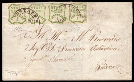 PARMA 1860 (23 gen.)
Governo Provvisorio.
Lettera con parte di testo, da Borgot