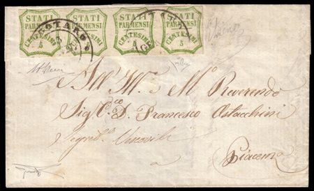 PARMA 1860 (23 gen.)
Governo Provvisorio.
Lettera con parte di testo, da Borgot