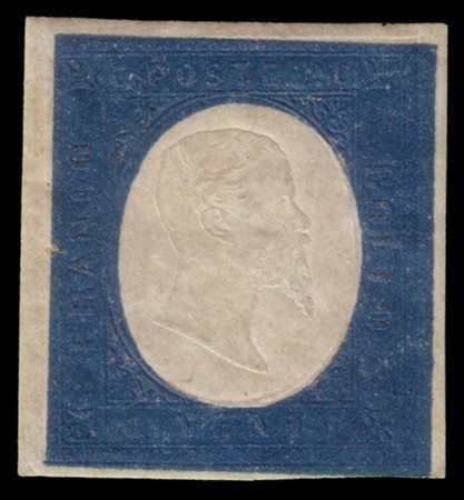 SARDEGNA 1854
20c. azzurro

Raro esemplare in ottime condizioni.

Provenienza
C