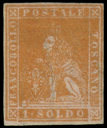 TOSCANA 1857
II emissione. 1s. ocra

Raro esemplare in ottime condizioni.

Prov
