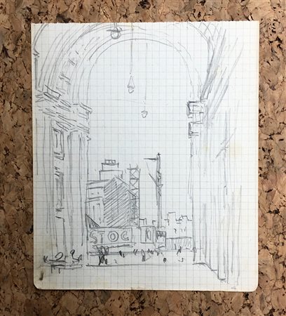 GALILEO CHINI (1873-1956) - Milano: dalla 'Galleria': nuove costruzioni, 1936