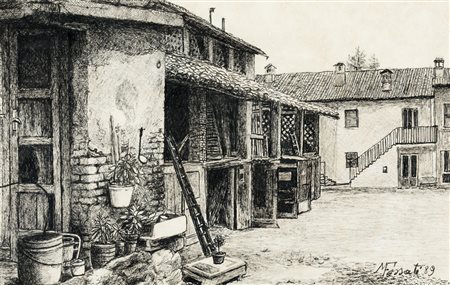 MARIO FOSSATI (1918-1999) - Valle Guidino, 1989