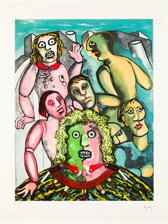 ENRICO BAJ (1924-2003) - Generale e suoi fantasmi