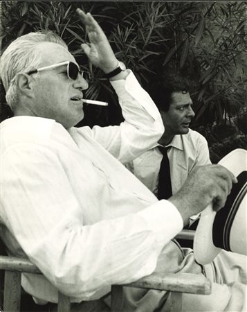 Pierluigi Praturlon (1924-1999)  - Vittorio De Sica and Marcello Mastroianni in "Ieri Oggi Domani", 1963