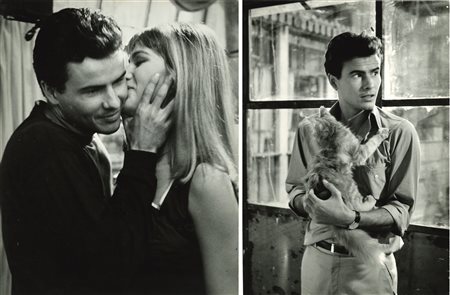 Tazio Secchiaroli (1925-1998)  - Horst Bucholz and Catherine Spaak in the movie "La Noia", 1963