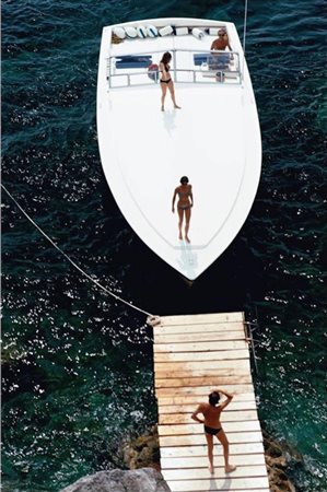 Slim Aarons (1916-2006)  - Hotel "Il Pellicano", Porto Ercole, 1973