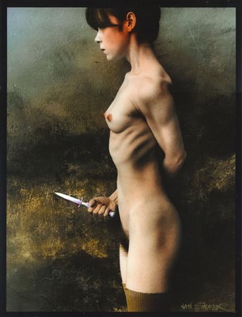 Jan Saudek (1935)  - The Knife, 1987
