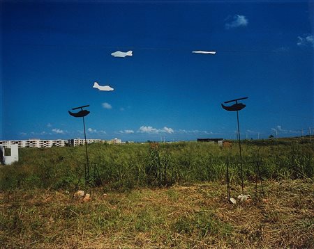 David Byrne (1952)  - Target Practice Clothesline, Cuba, 1990