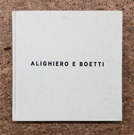 ALIGHIERO BOETTI - Alighiero e Boetti, 2001