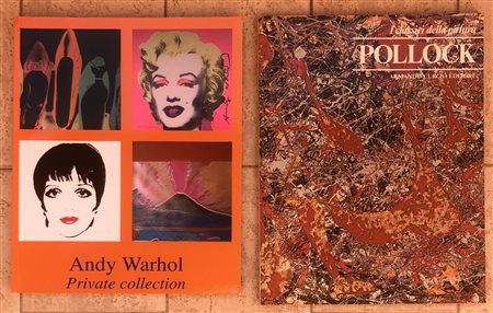ANDY WARHOL E JACKSON POLLOCK - Lotto unico di 2 cataloghi