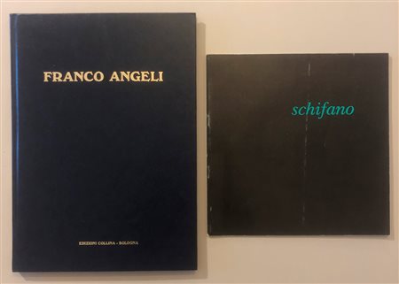 FRANCO ANGELI E MARIO SCHIFANO - Lotto unico di 2 cataloghi