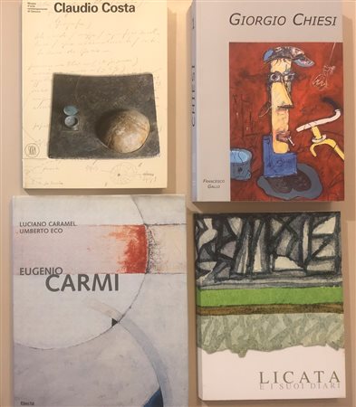 ARTE ITALIANA DEL DOPOGUERRA (COSTA, CARMI, CHIESI, LICATA) - Lotto unico di 4 cataloghi