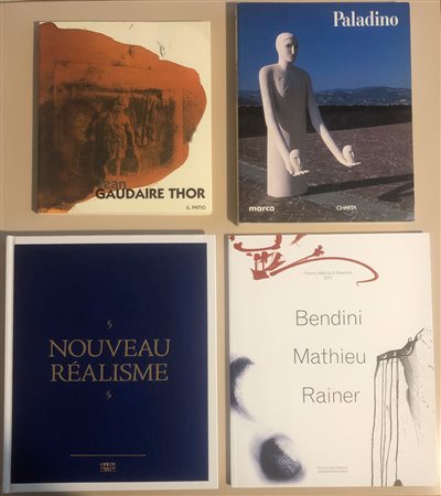 ARTE DEL DOPOGUERRA (GAUDAIRE THOR, PALADINO, NOUVEAU REALISME, BENDINI – MATHIEU – RAINER)  - Lotto unico di 4 cataloghi