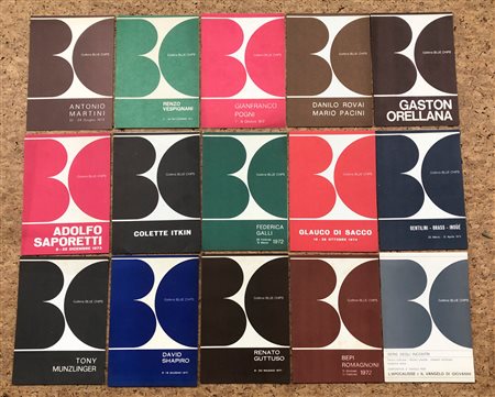 GALLERIA BLU CHIPS, LUCCA - Lotto unico di 15 cataloghi editi dalla Galleria