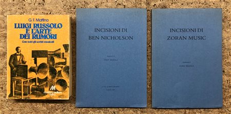 AUTORI VARI (MUSIC, NICHOLSON E RUSSOLO) - Lotto unico di 3 cataloghi
