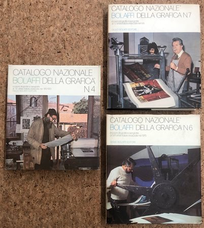 CATALOGO NAZIONALE BOLAFFI DELLA GRAFICA - Lotto unico di 3 numeri